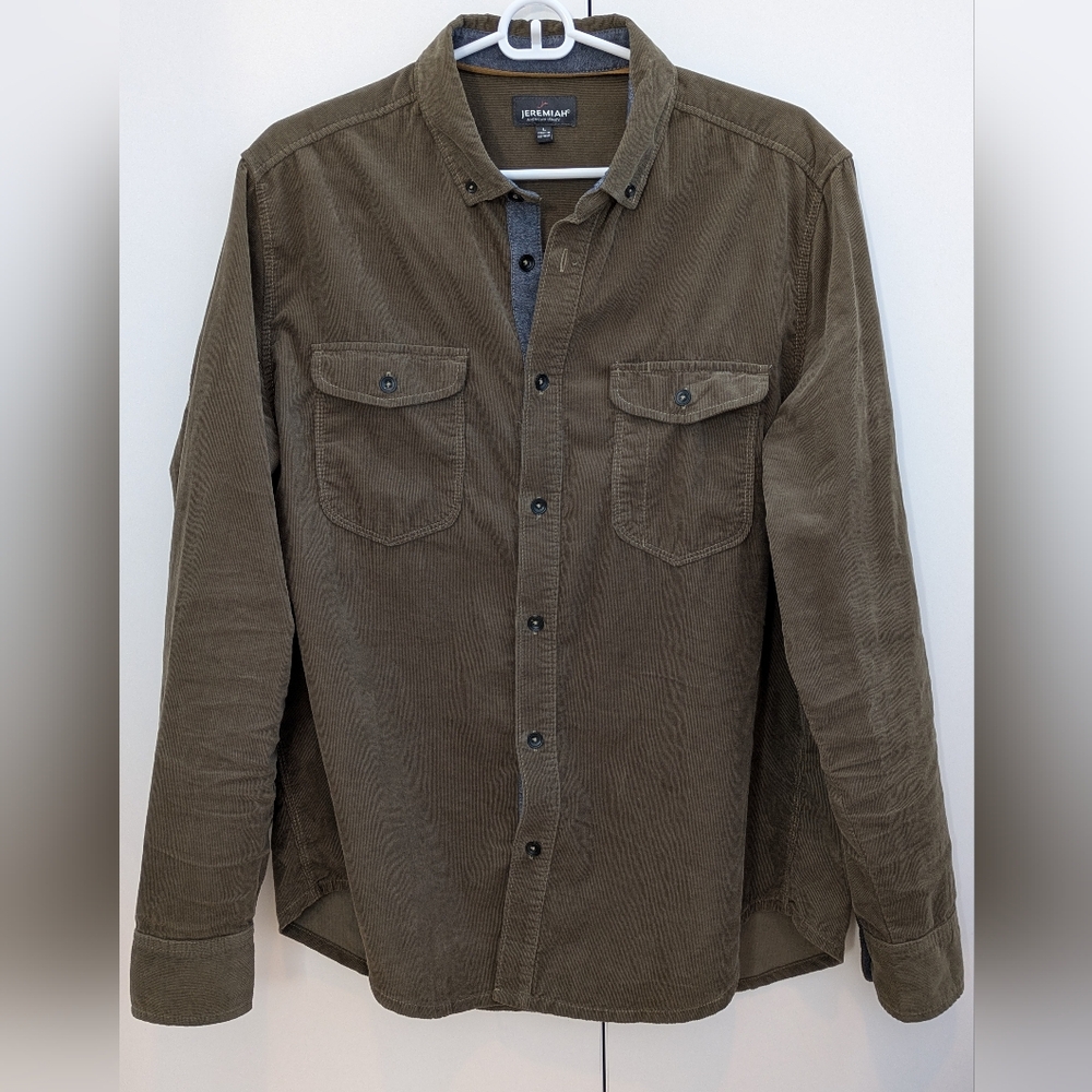 Jeremiah Corduroy Button Down Shirt Large